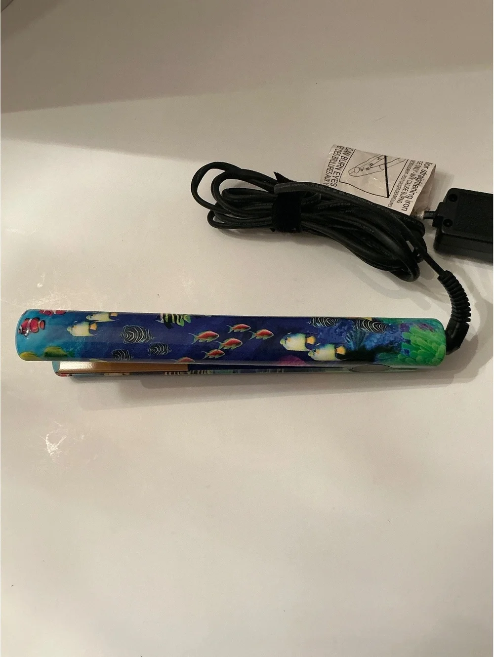 CHI hair care system 1” flat iron straightener tropical fish coral print